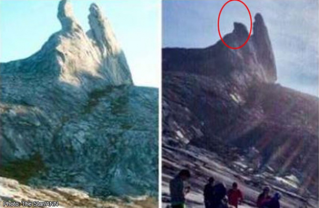 source: http://news.asiaone.com/news/malaysia/sabah-tremors-donkeys-ear-peak-mount-kinabalu-destroyed